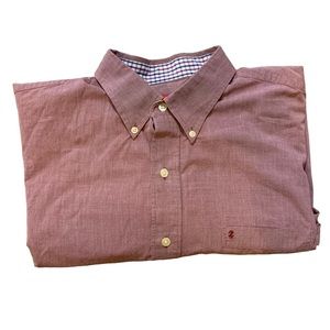 Men's Izod Classic Oxford Shirt Light Burgundy Size XL